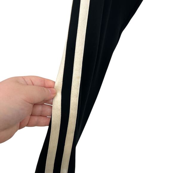 Ralph Lauren Purple Label Collection Silk Trouser Pant Side Stripe Black Size 12 - Picture 8 of 16